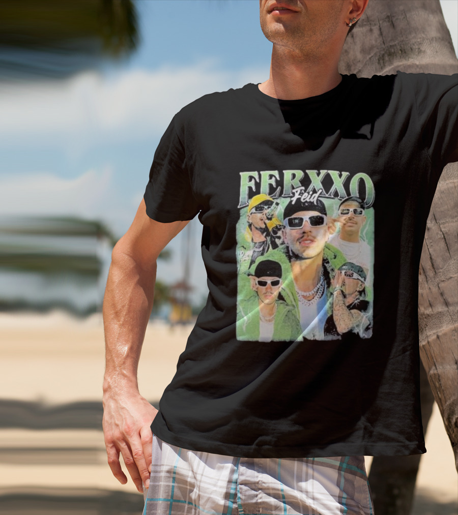 FERXXO Feid Green Style Collage T-Shirt