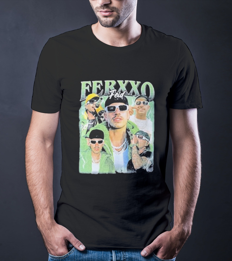 FERXXO Feid Green Style Collage T-Shirt