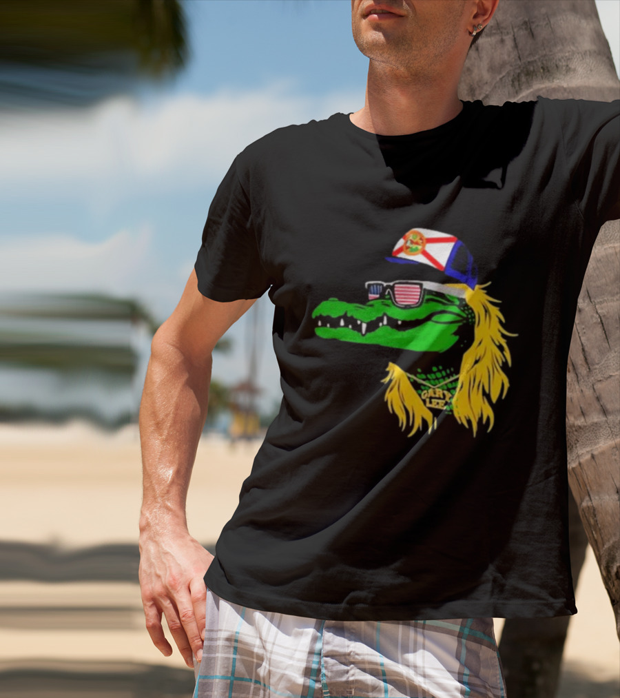 Conservativeant Wearing Gary Lee Gator With Trucker Hat And Sunglasses T-Shirt