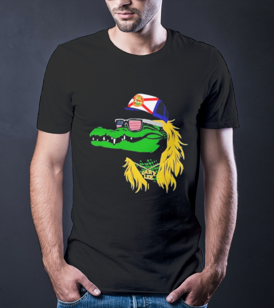 Conservativeant Wearing Gary Lee Gator With Trucker Hat And Sunglasses T-Shirt
