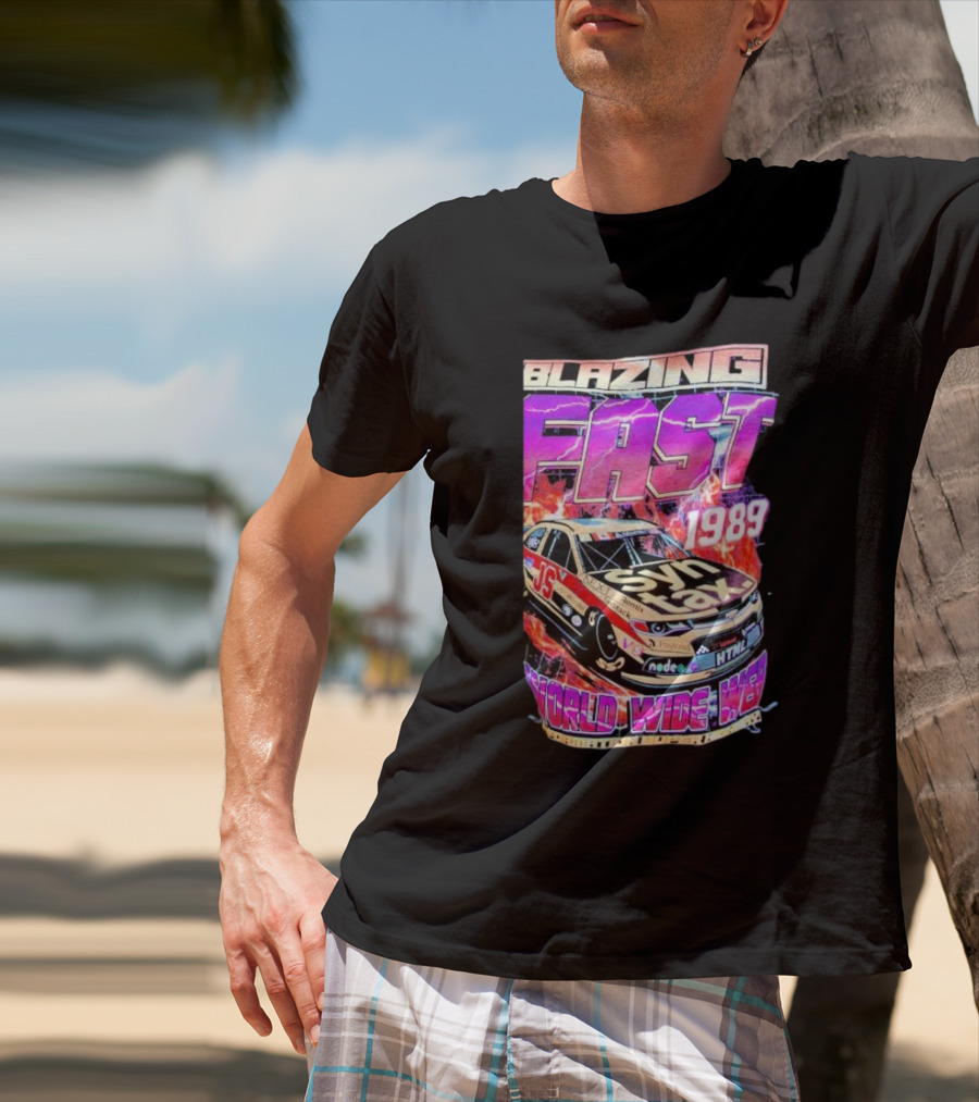 Blazing Fast 1989 Syntax Racing World Wide Web HTML Car T-Shirt