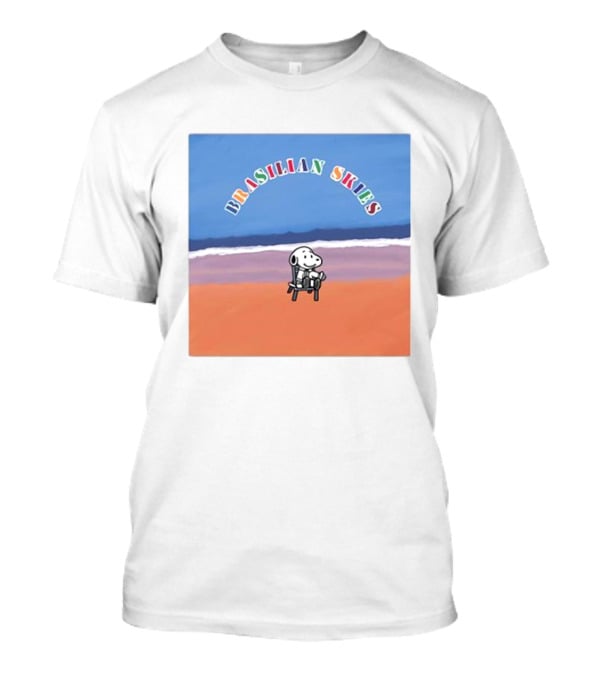 Brasilian Skies Snoopy Beach Scene T-Shirt