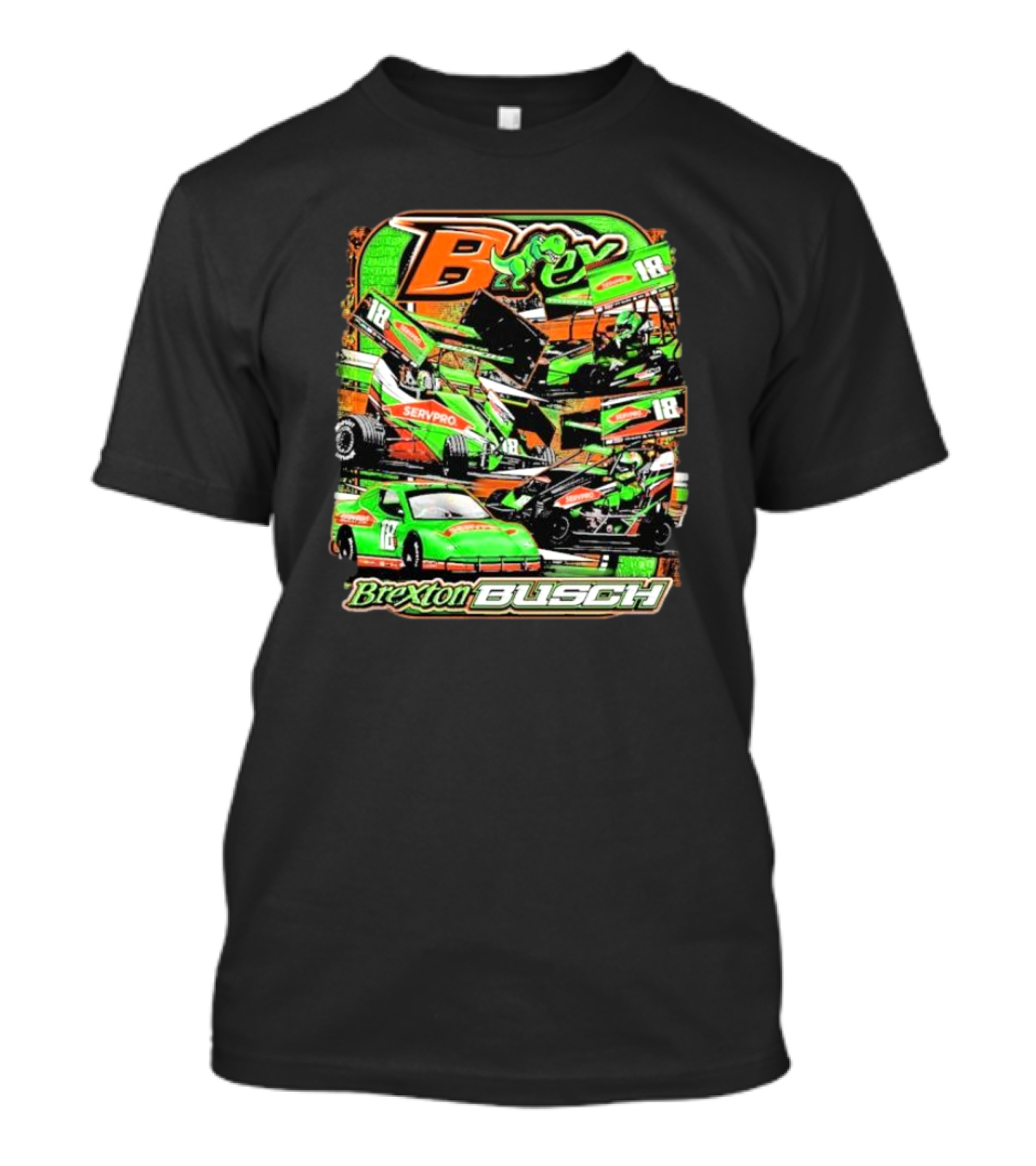 Brexton Busch Racing 18 Servpro Frog T-Shirt