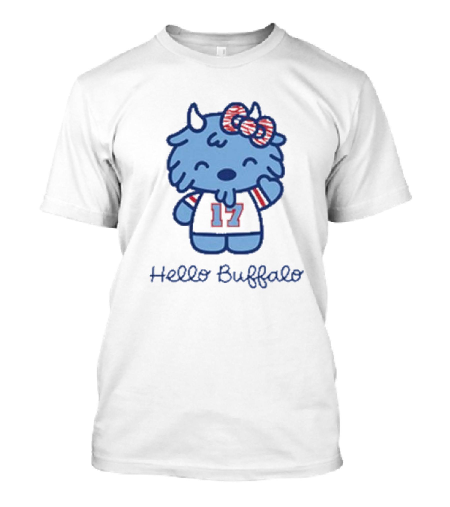 Hello Buffalo 17 Mascot Buffalo Bills T-Shirt