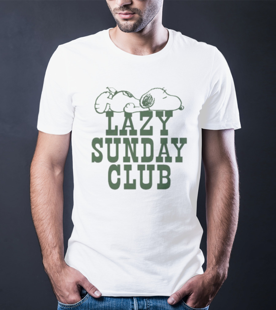 Snoopy Lazy Sunday Club Peanuts Relaxation T-Shirt