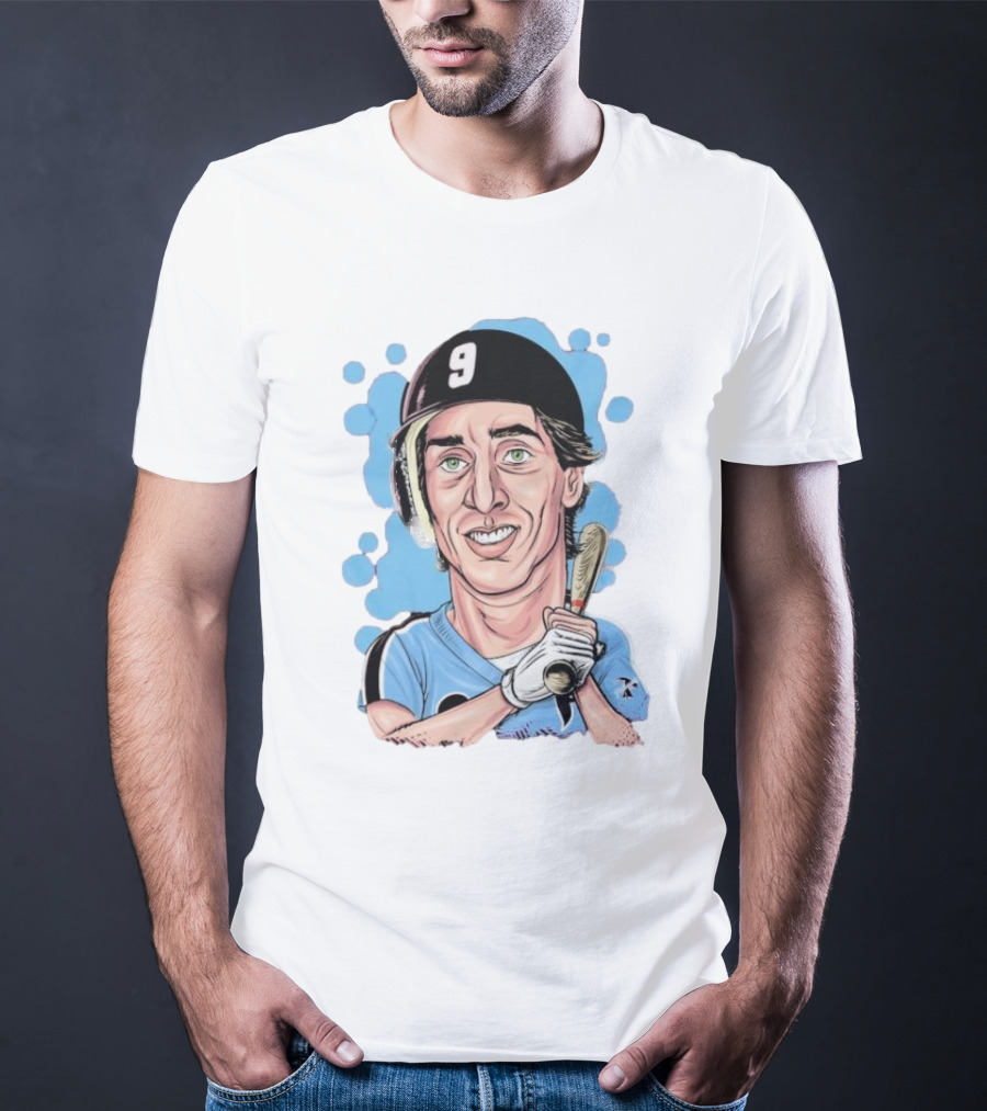 Von Hayes Goat Philadelphia Phillies Baseball Number 9 Cartoon T-Shirt