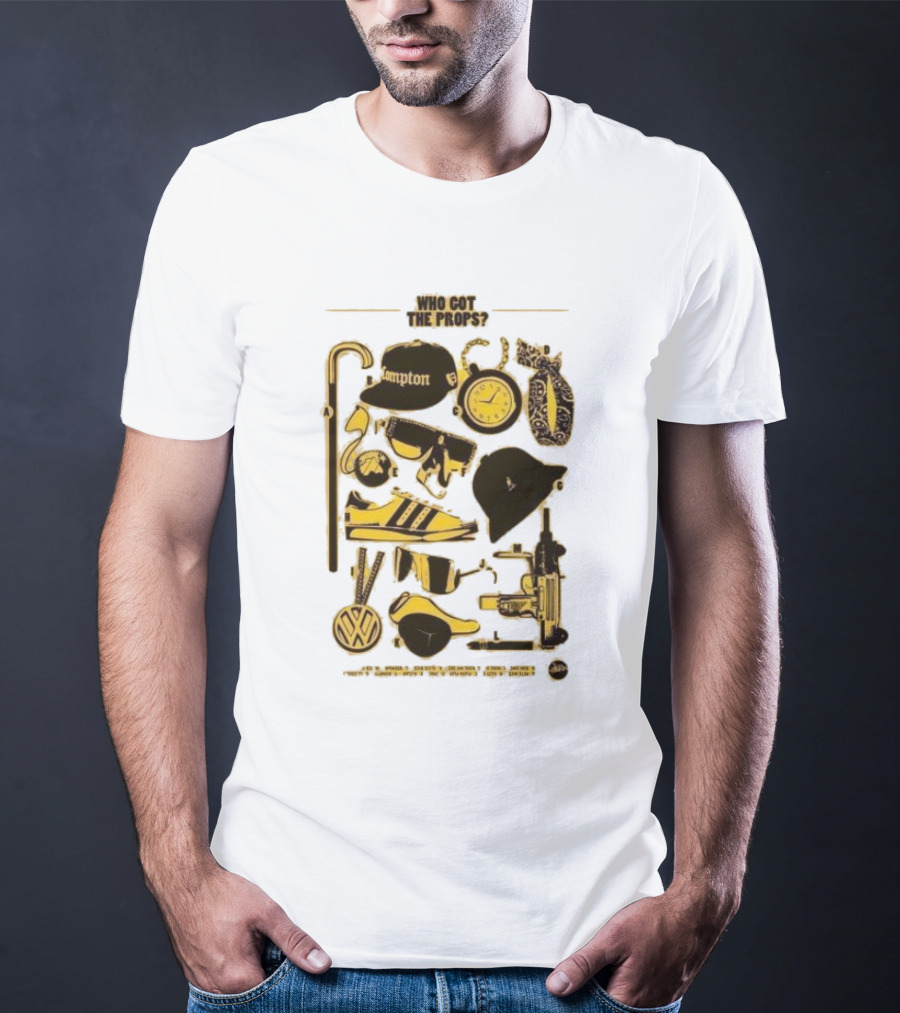 Who Got The Props Yellow Hip Hop Hampton Clock Accessories T-Shirt