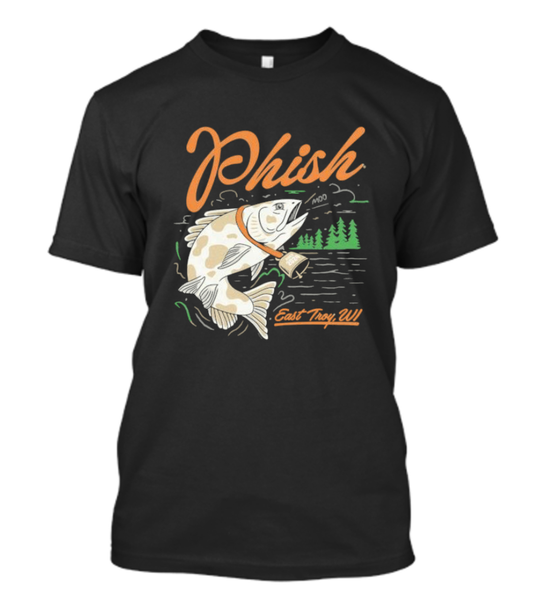 Phish East Troy WI Moo Fish July T-Shirt
