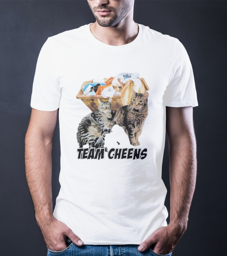 Kat Timpf Team Cheens Dumpster Cats T-Shirt