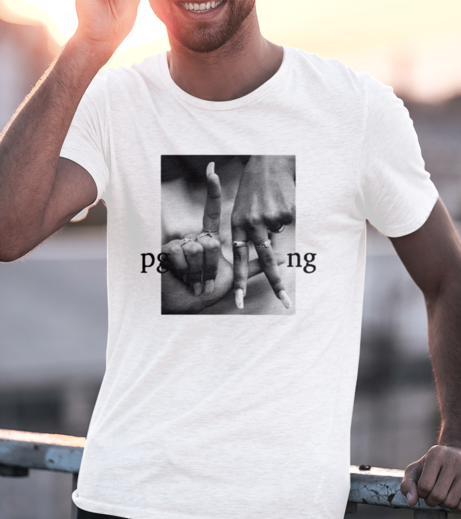 Savannah James PgLang Inspired Hand Sign Motif T-Shirt