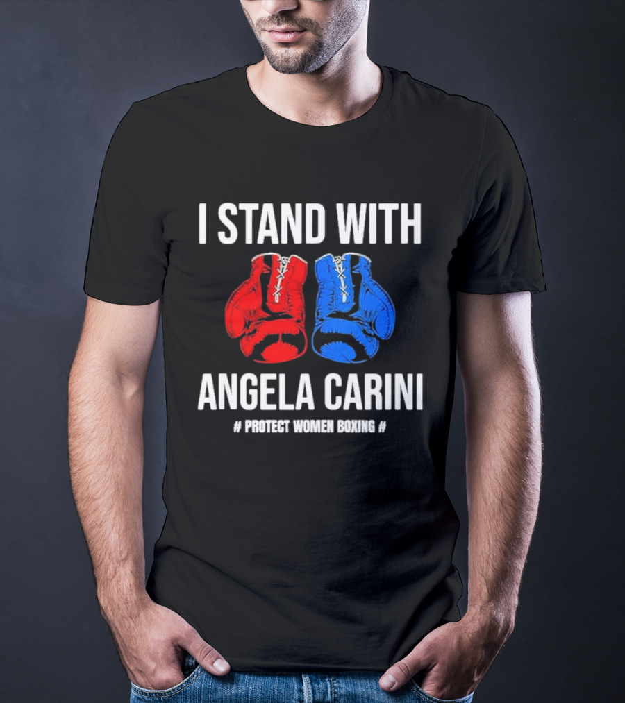 I Stand With Angela Carini Protect Women Boxing T-Shirt