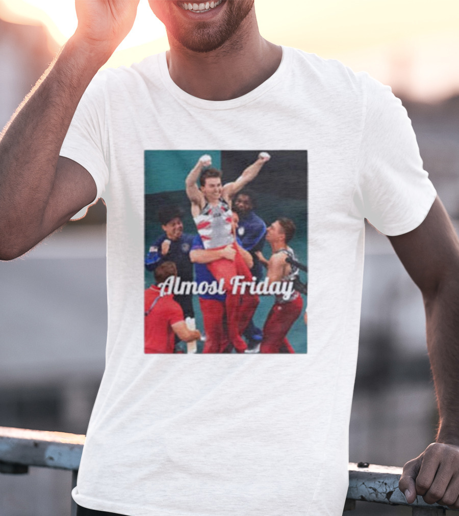 Paul Juda Celebratory Almost Friday Olympic Kid T-Shirt