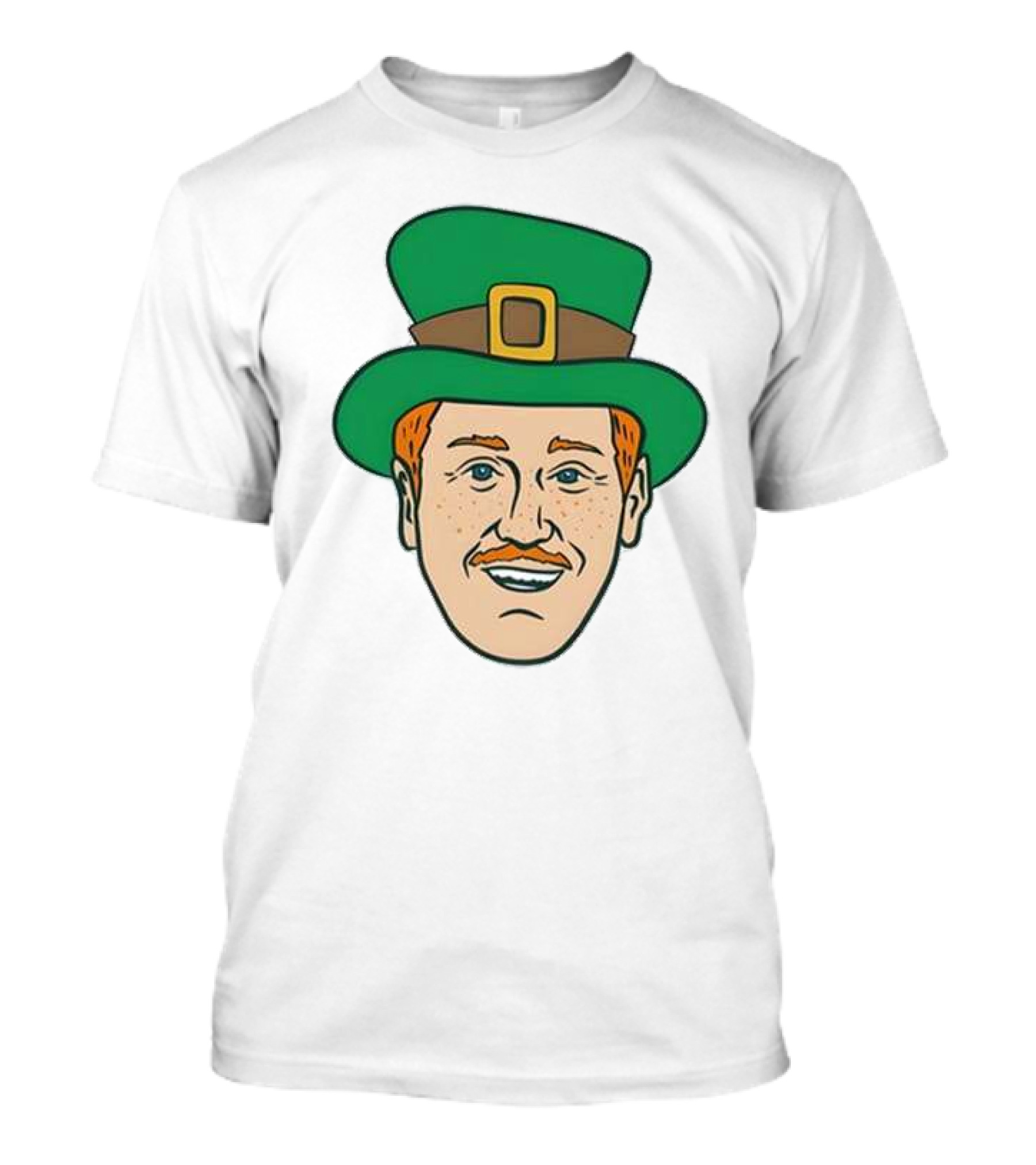St. Mooktrick’s Day Happy Leprechaun Face With Green Hat T-Shirt