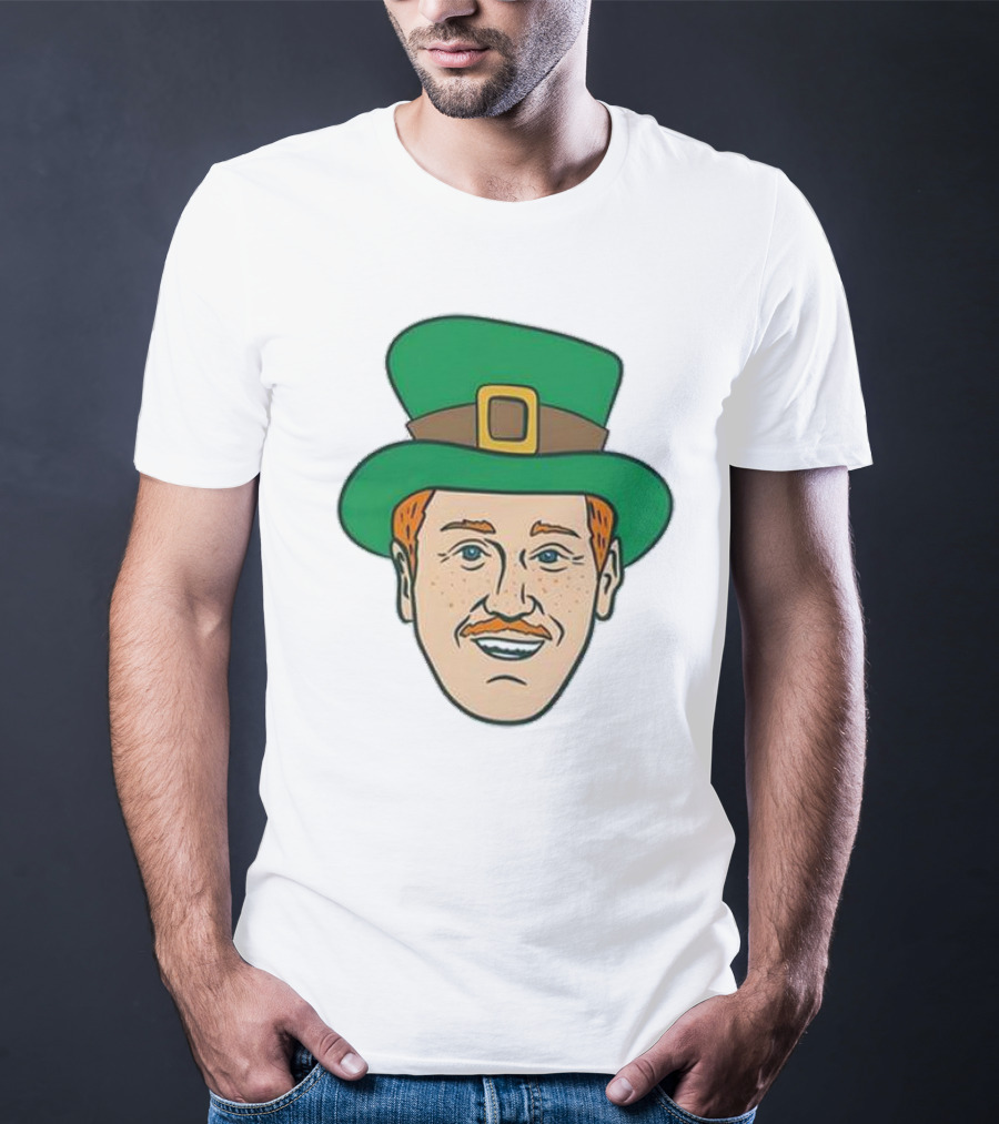 St. Mooktrick’s Day Happy Leprechaun Face With Green Hat T-Shirt