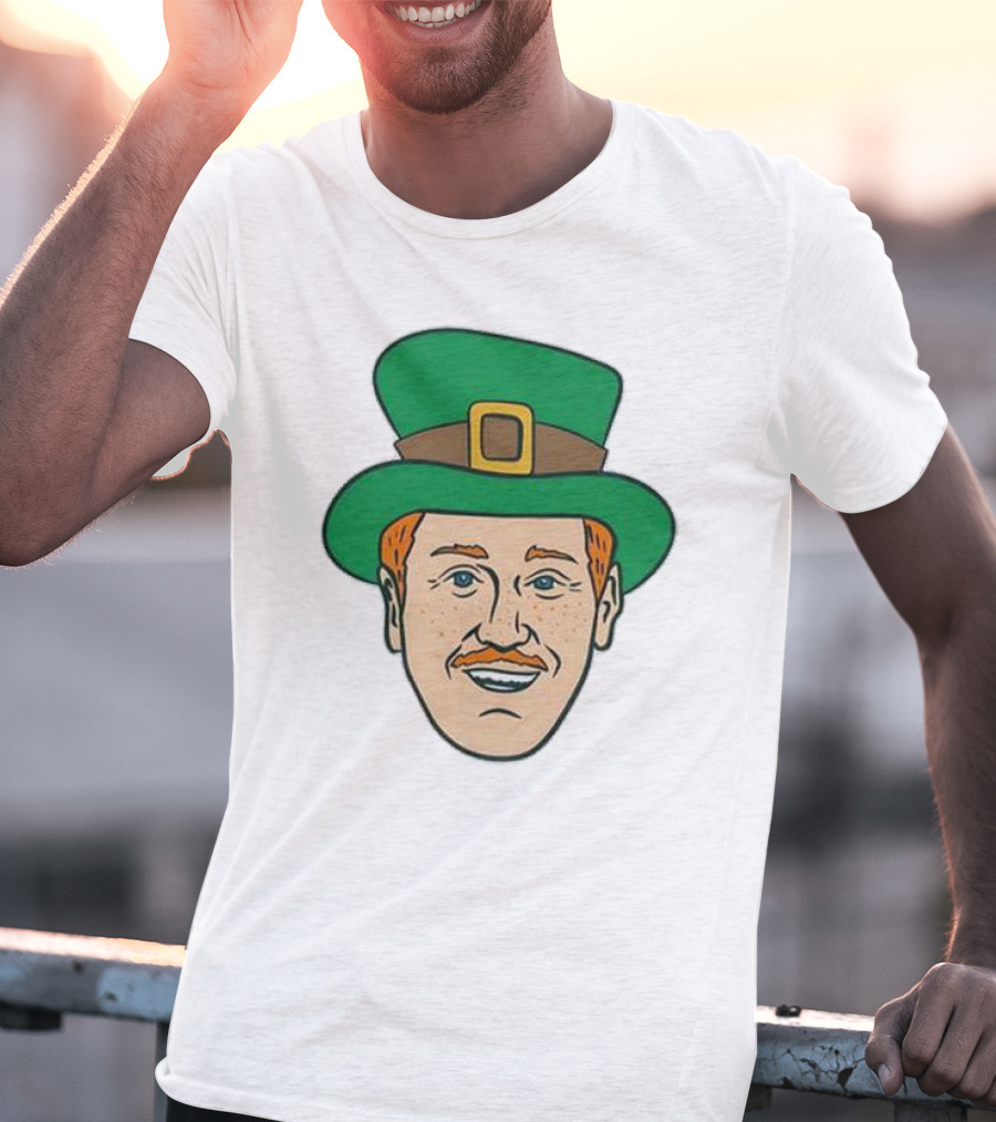 St. Mooktrick’s Day Happy Leprechaun Face With Green Hat T-Shirt