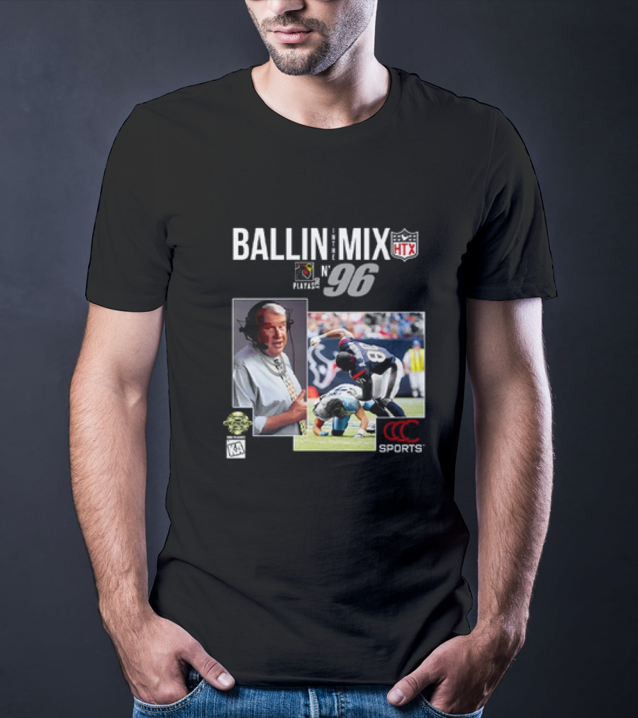 Ballin In The Mix HTX Playas N° 96 Sports T-Shirt