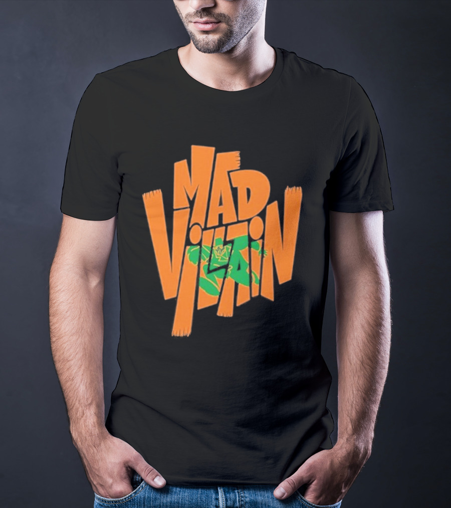 Mf Doom All Caps Madvillain Green Mask Mad Dash Villain T-Shirt