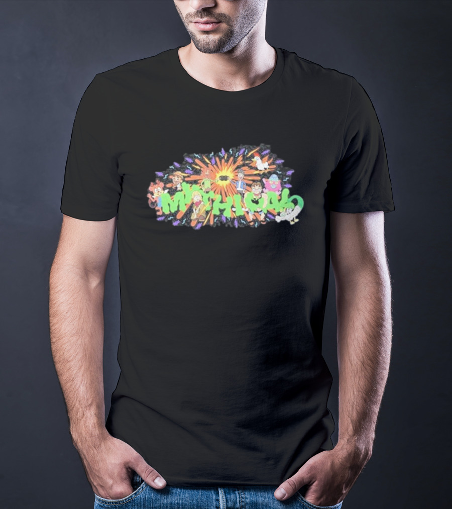 New Mythical ’90s Cartoon Characters Burst Mythical Explosion T-Shirt