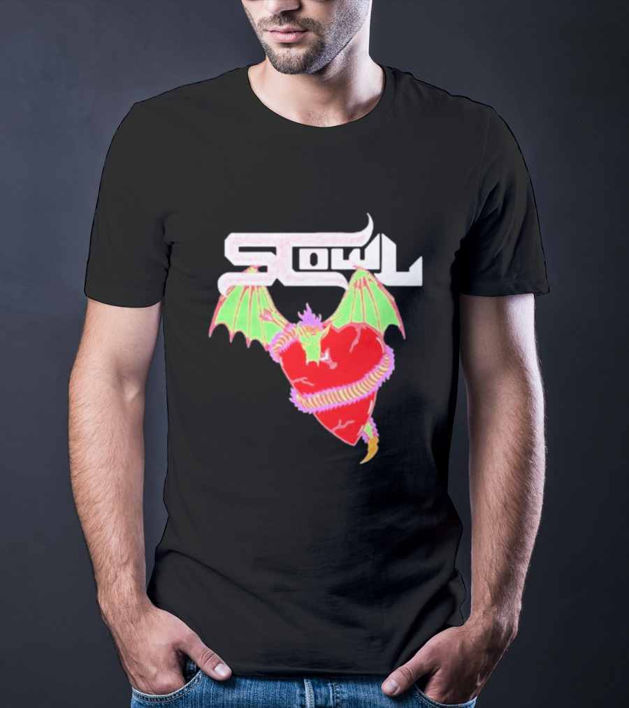 Scowl Dragon Heart Wings T-Shirt