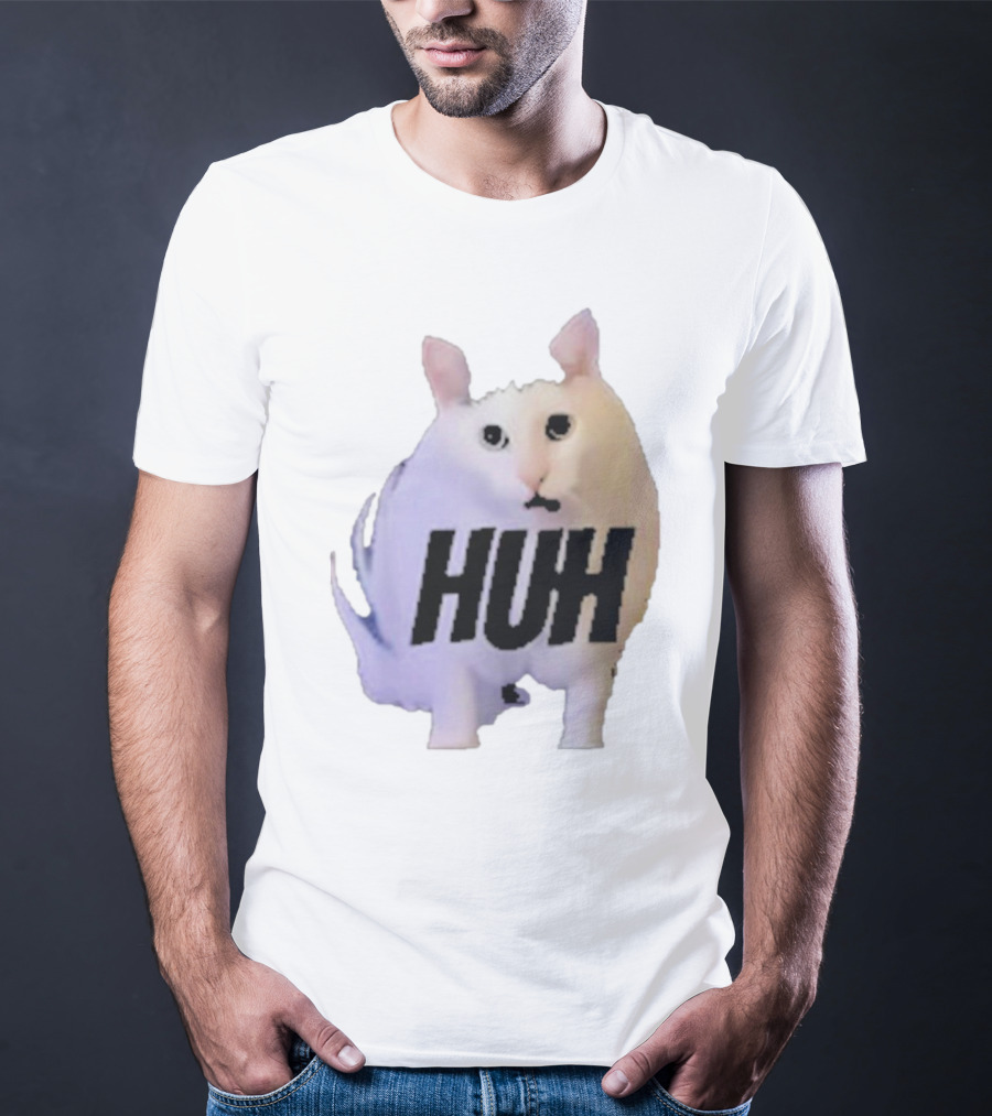 Huh Cat Meme Image T-Shirt