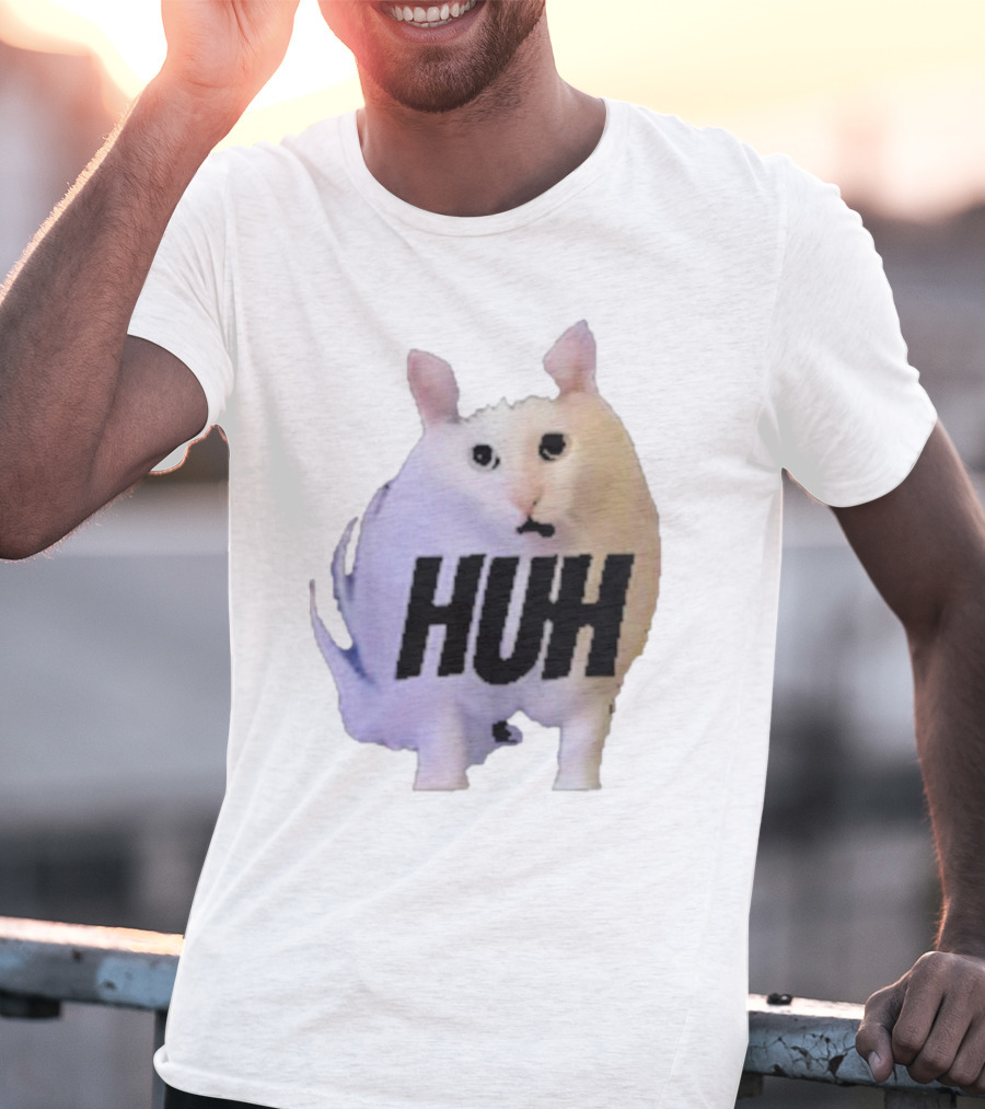 Huh Cat Meme Image T-Shirt