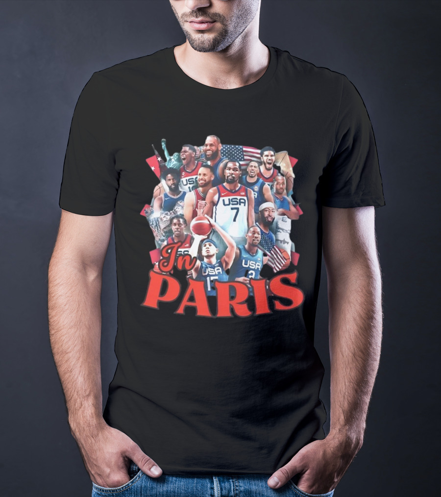 Team USA Basketball Legends In Paris T-Shirt