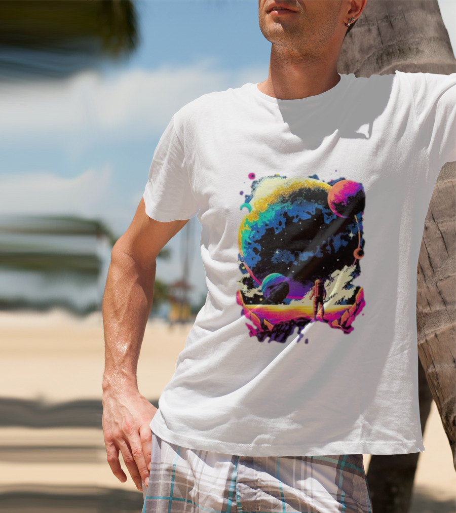 Into The AM Infinity Explorer Astronaut Planetary Adventure T-Shirt