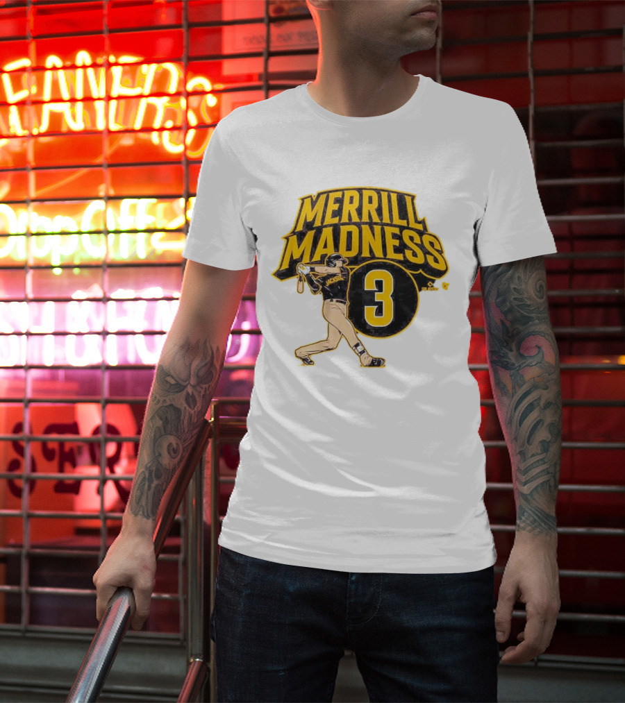 Jackson Merrill Madness 3 Baseball Player Swing T-Shirt