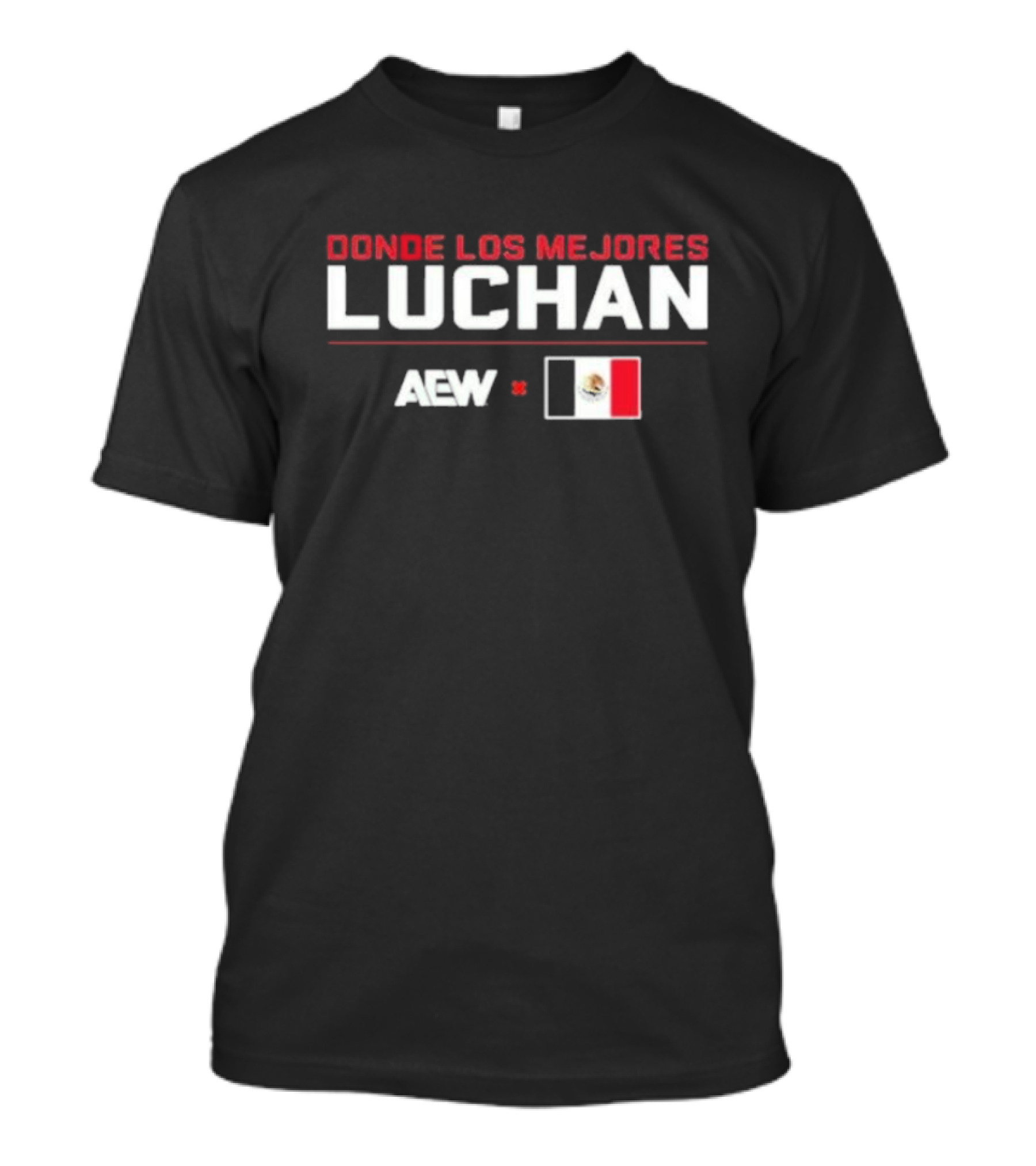 AEW X Mexico Donde Los Mejores Luchan Lucha Libre Flag Collaboration T-Shirt