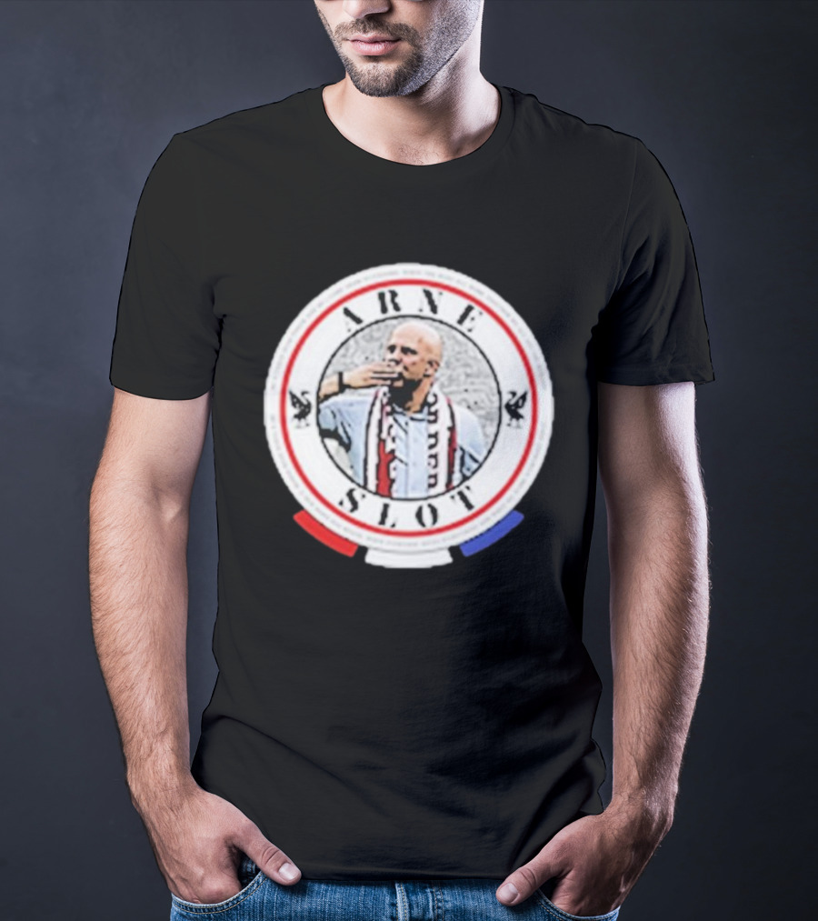 Arne Slot He’s Taken Over Power Iconic Circle Design With Soccer Fan T-Shirt