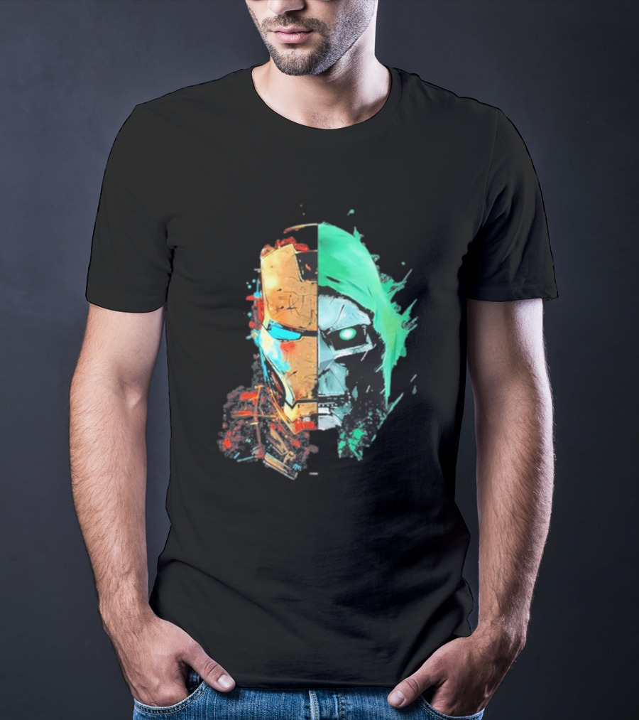 New Mask Same Task Iron Man Doctor Doom Mashup T-Shirt