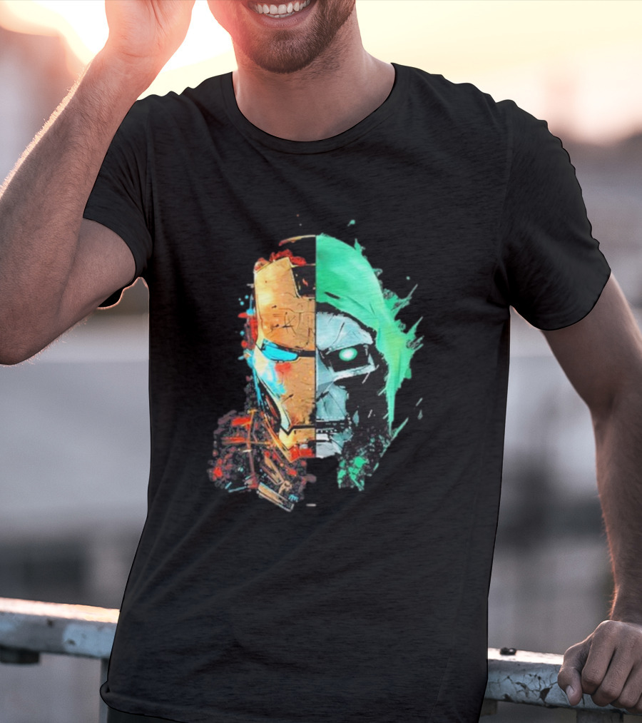 New Mask Same Task Iron Man Doctor Doom Mashup T-Shirt