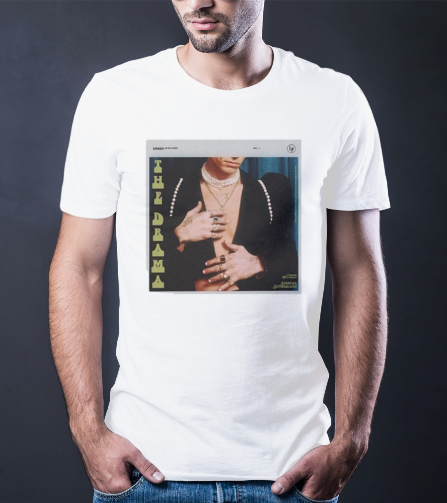 Spencer Sutherland The Drama LP Cover Tattooed Hands And Pearls T-Shirt