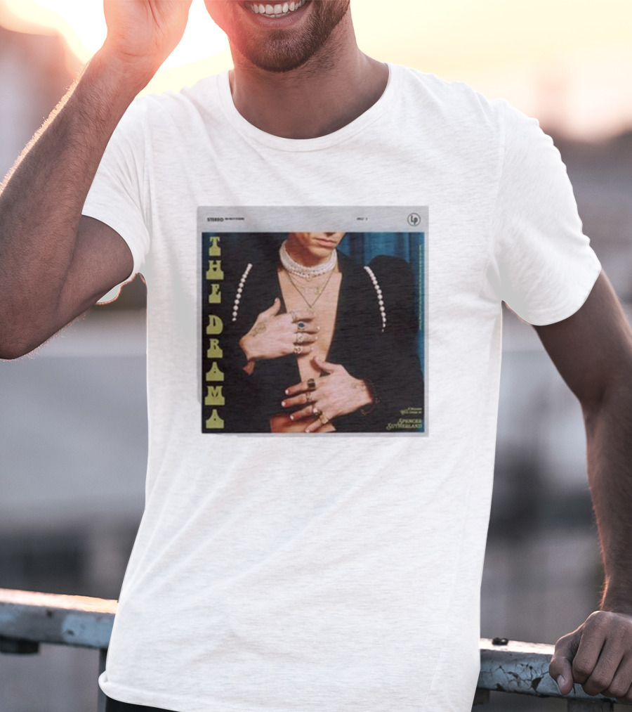 Spencer Sutherland The Drama LP Cover Tattooed Hands And Pearls T-Shirt