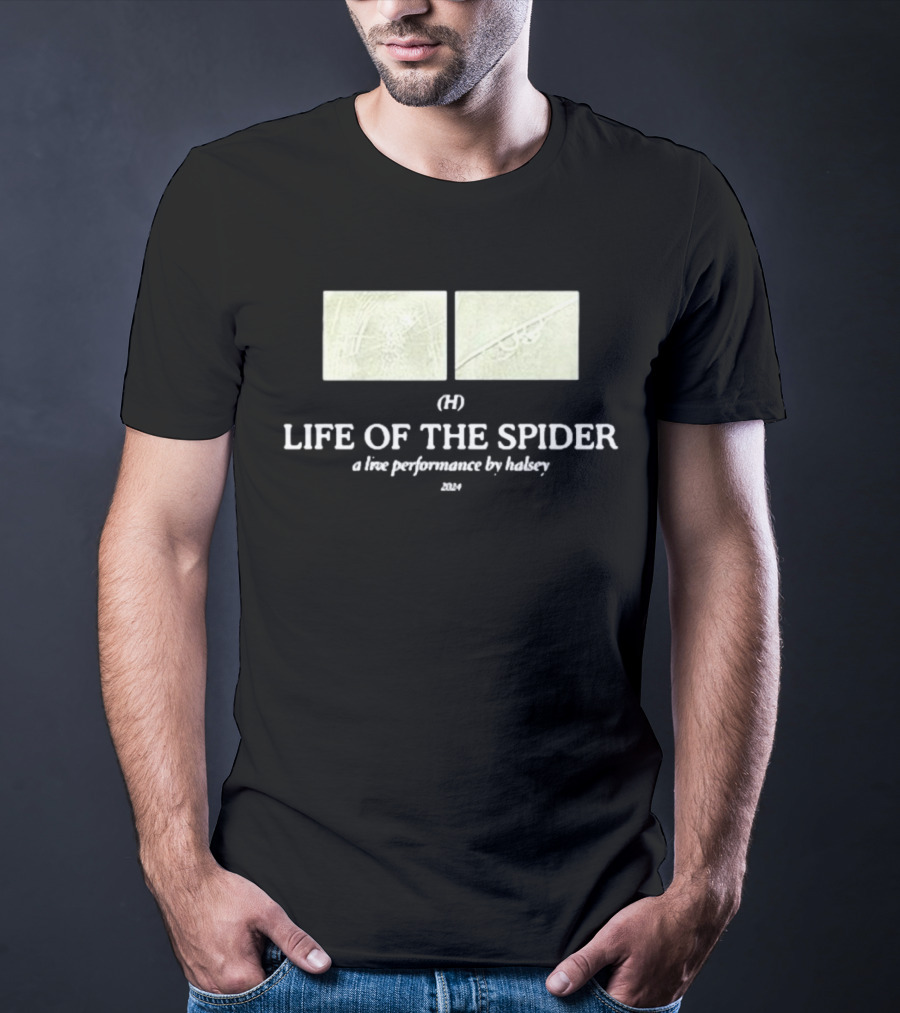 Halsey Updates Life Of The Spider (H) A Live Performance By Halsey T-Shirt