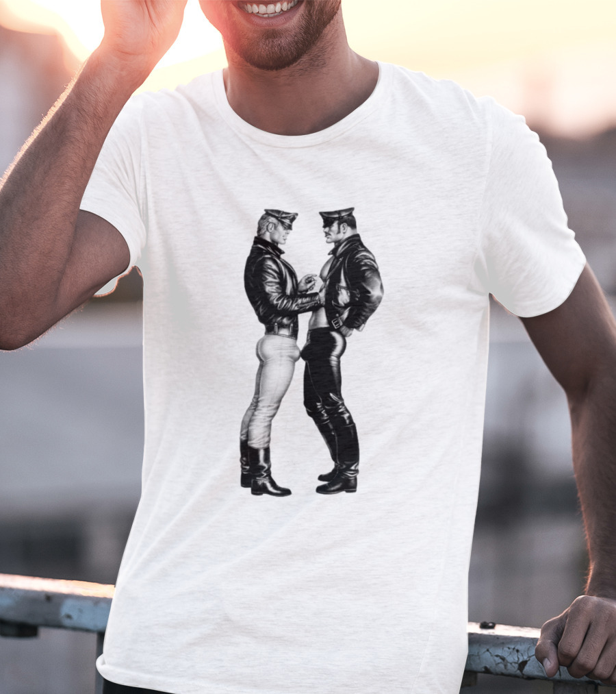 Russell Tovey Tom Of Finland Leather Uniform T-Shirt