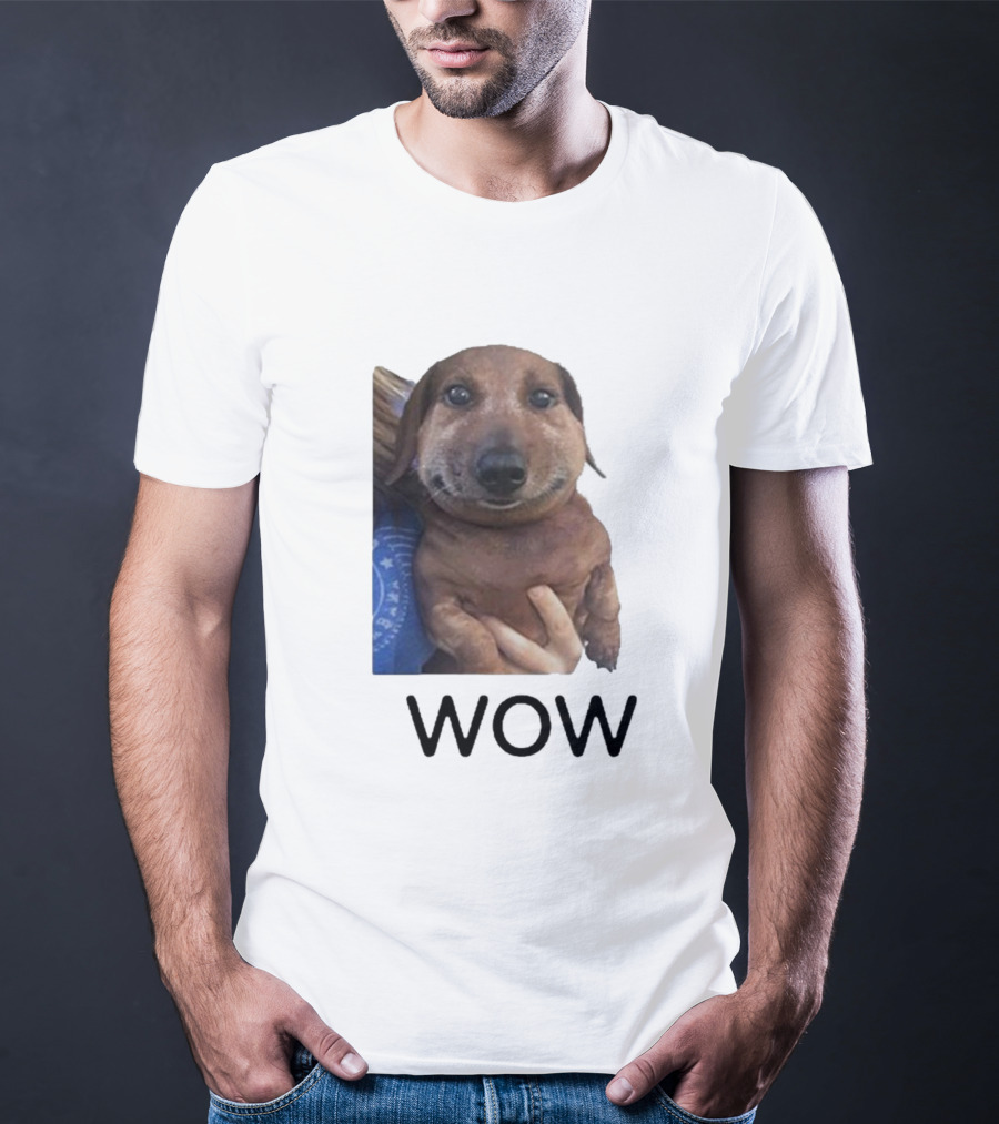 Fallenchungus Wow Dog Meme With Funny Expression T-Shirt