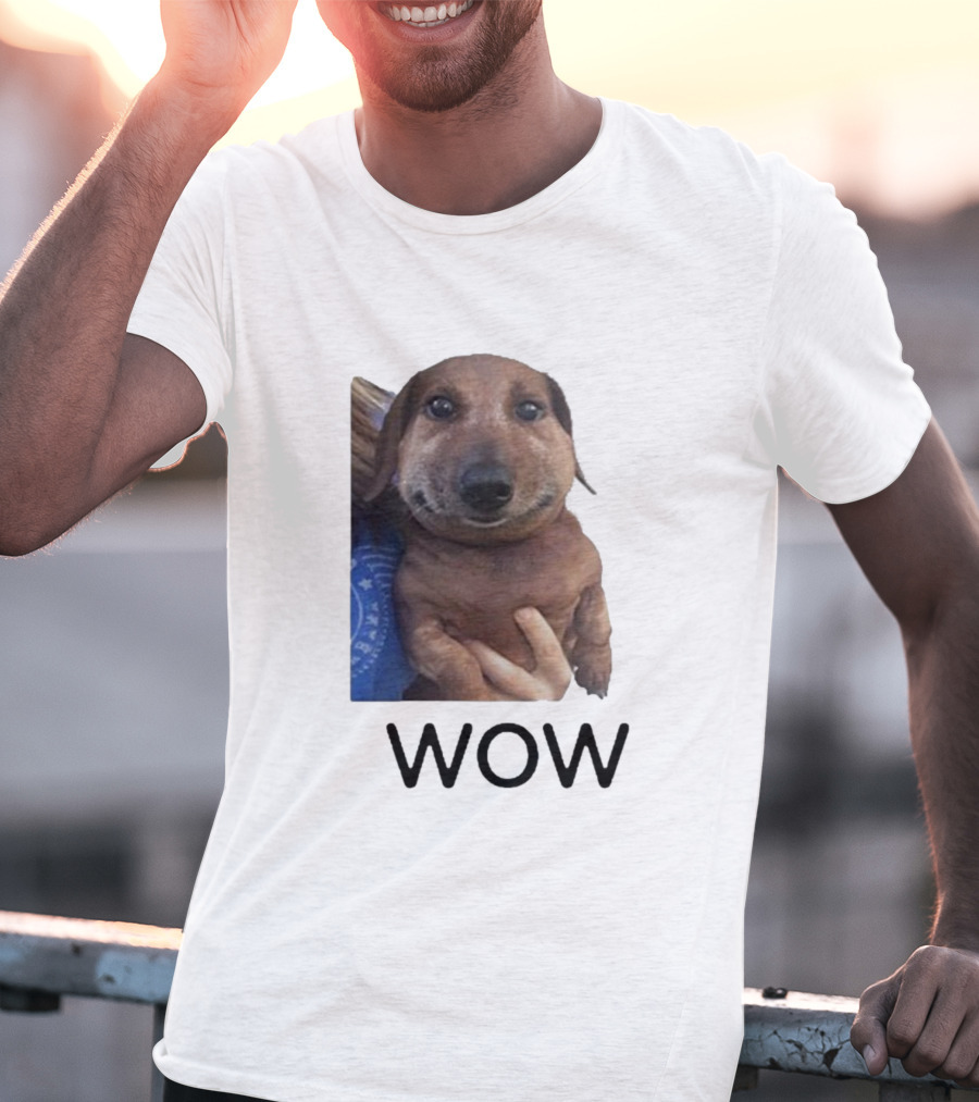 Fallenchungus Wow Dog Meme With Funny Expression T-Shirt