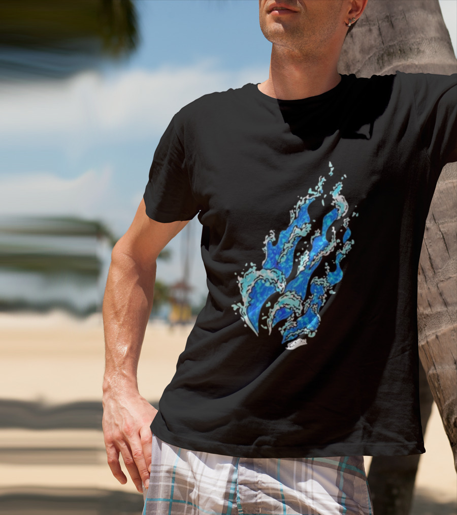 Fire Wave Blue Flame T-Shirt