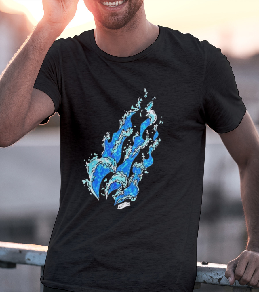 Fire Wave Blue Flame T-Shirt