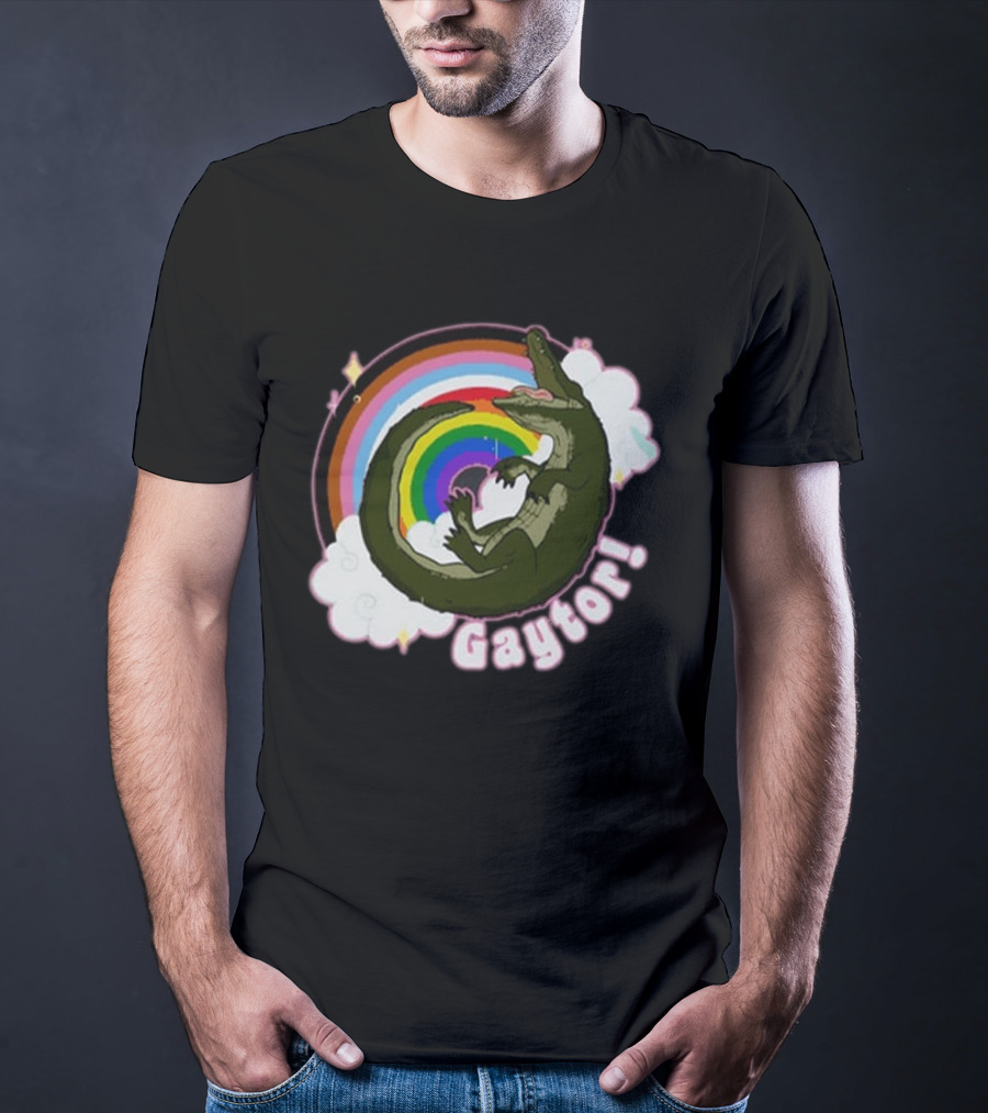 Gators Daily Gaytor Rainbow Clouds T-Shirt