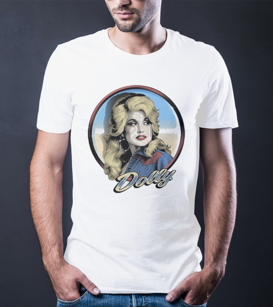 Dolly Parton Vintage Style Primary Color Photo T-Shirt