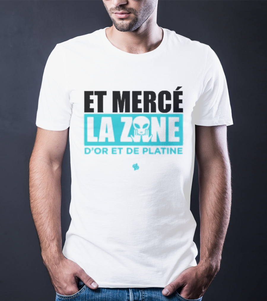 Et Mercé La Zone D'or Et De Platine Alien T-Shirt