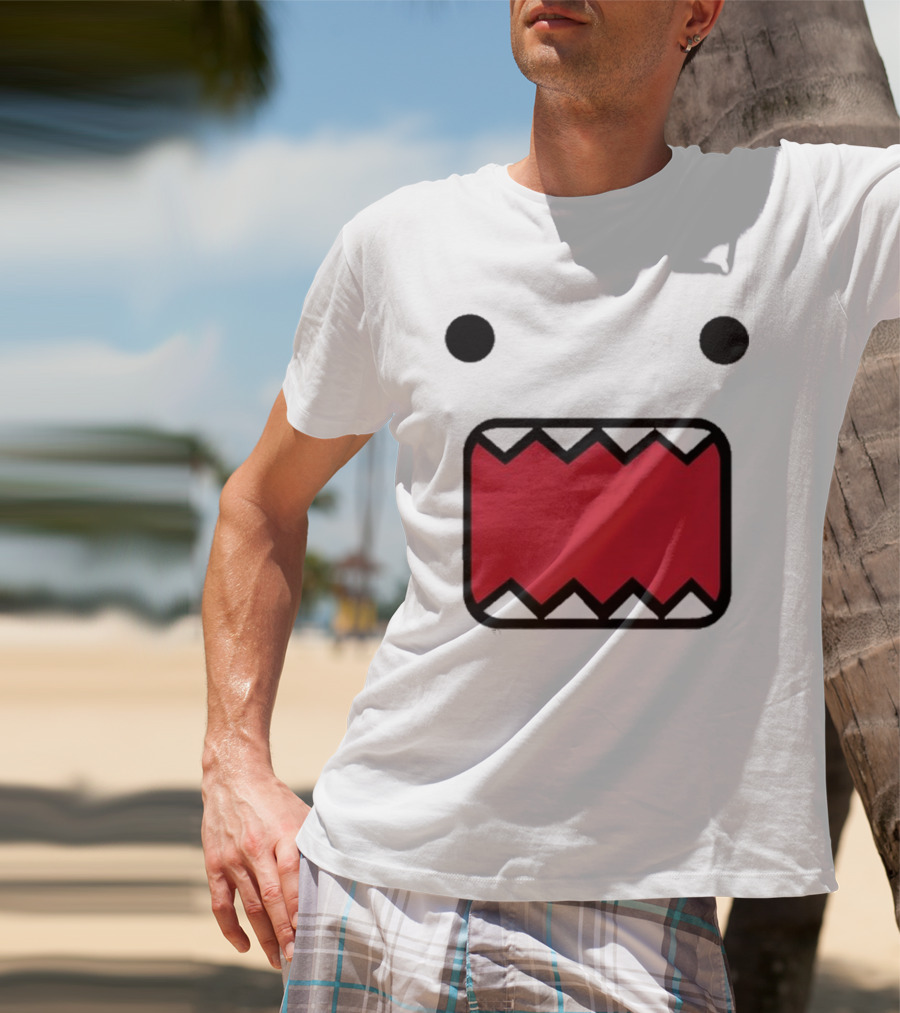 Mamono World Nostalgia Domo Kun Face T-Shirt