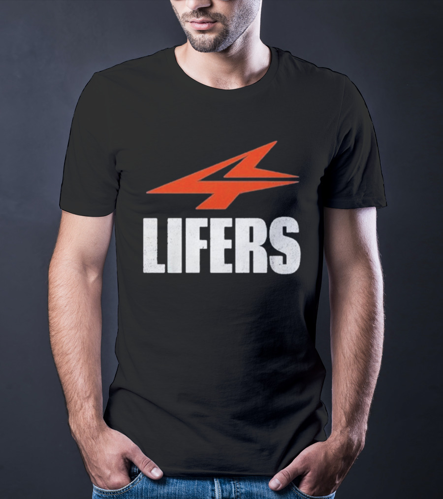 Druski 4Lifers 4 Lifers Red Lightning Bolt T-Shirt