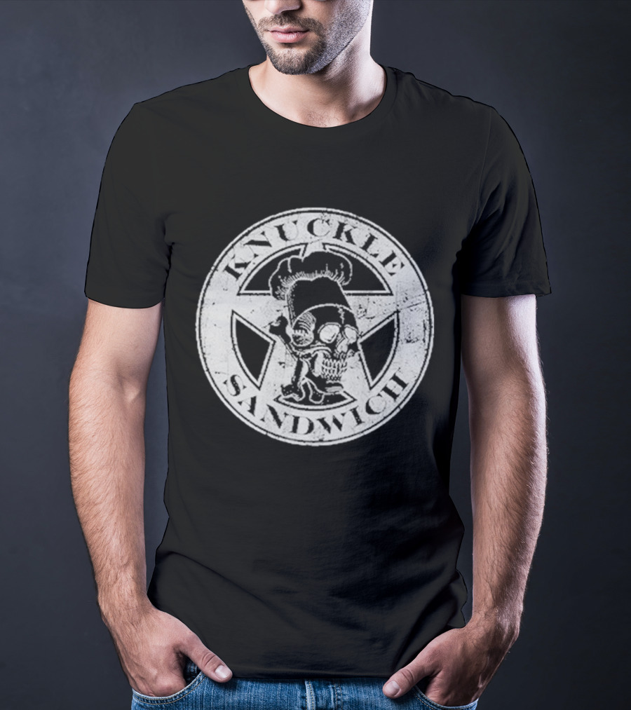 Guy Fieri Knuckle Sandwich Skull T-Shirt