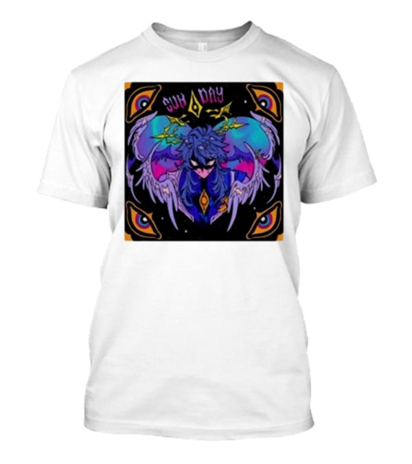 Joojooobox Sunday Honkai Star Rail Colorful Winged Figure With Celestial Eyes T-Shirt