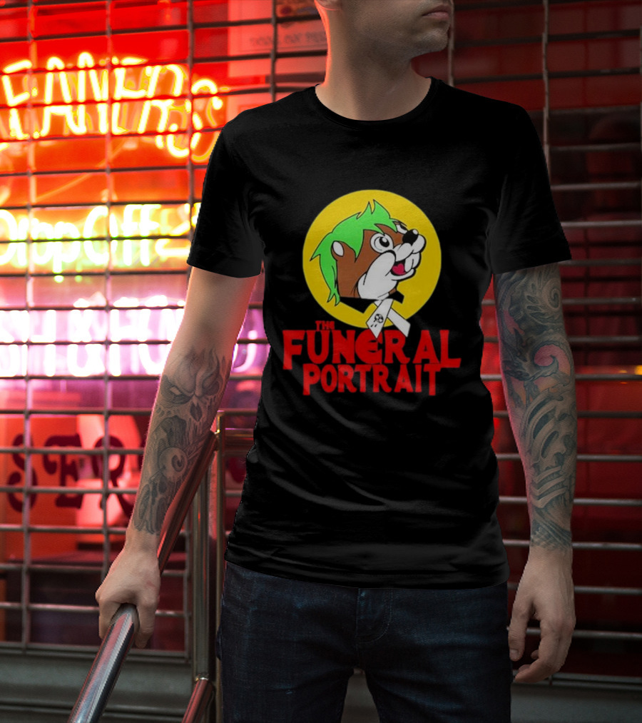 The Funeral Portrait Cartoon Mascot Circle T-Shirt