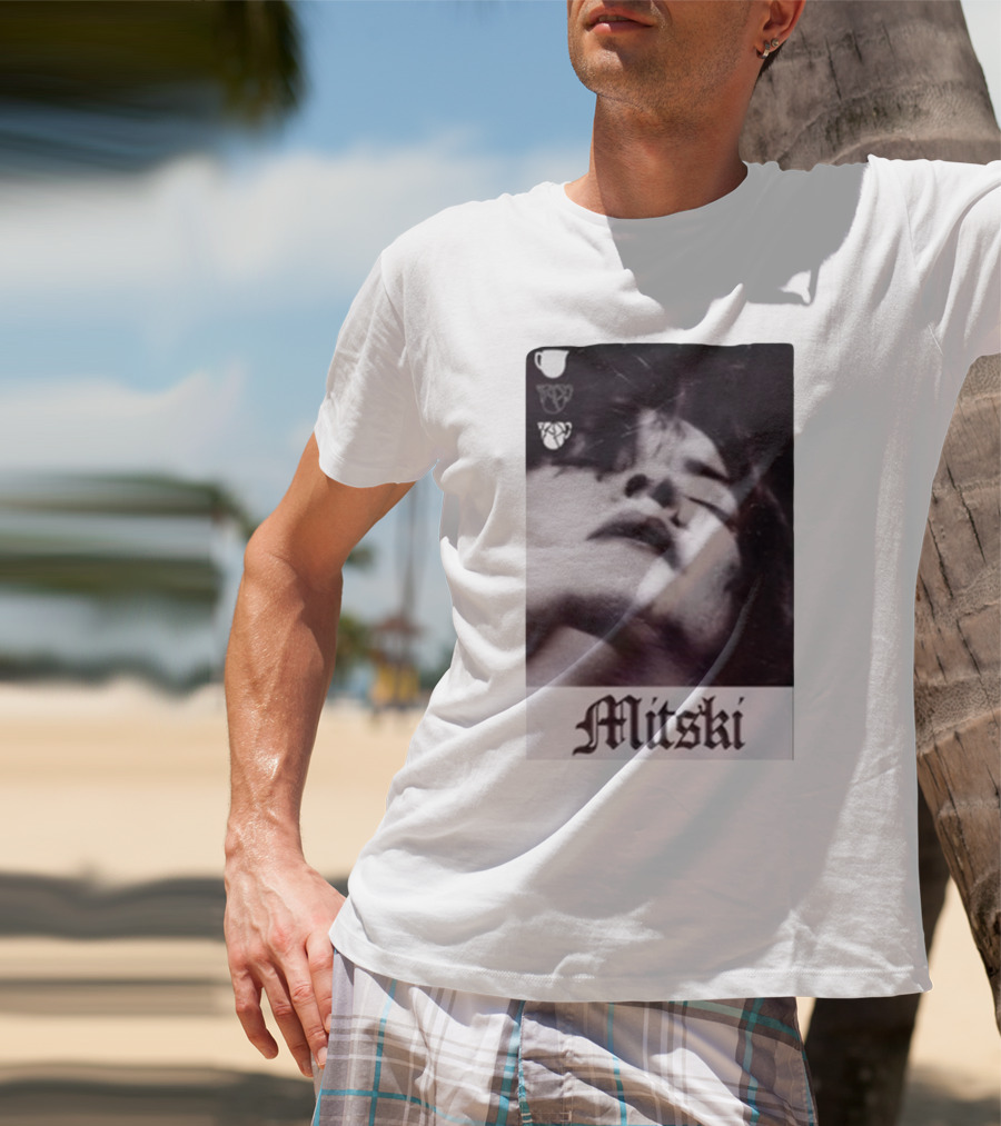 Mitski Gothic Black And White Portrait T-Shirt