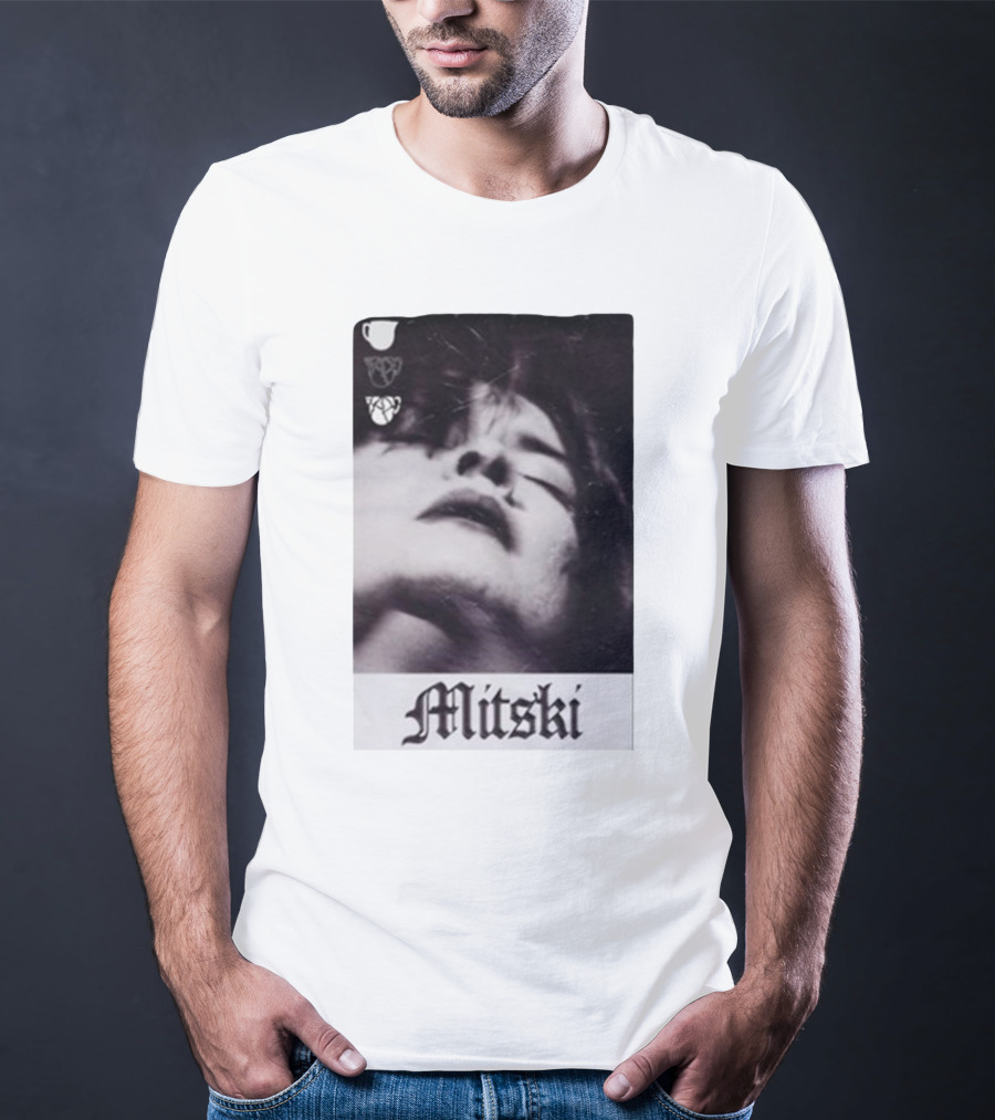 Mitski Gothic Black And White Portrait T-Shirt